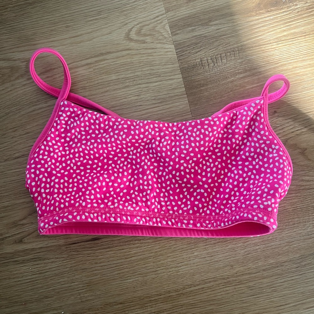 BuffBunny Pink and White Reversible Sports Bra